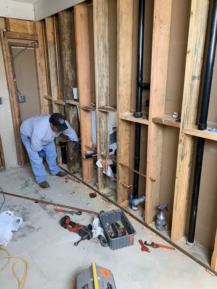Commercial rough-in plumbing for Water Heater Replacement in Buffalo Manor East